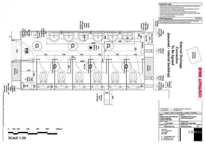 Cobourg Primary School, London - New Toilets Block - Construction